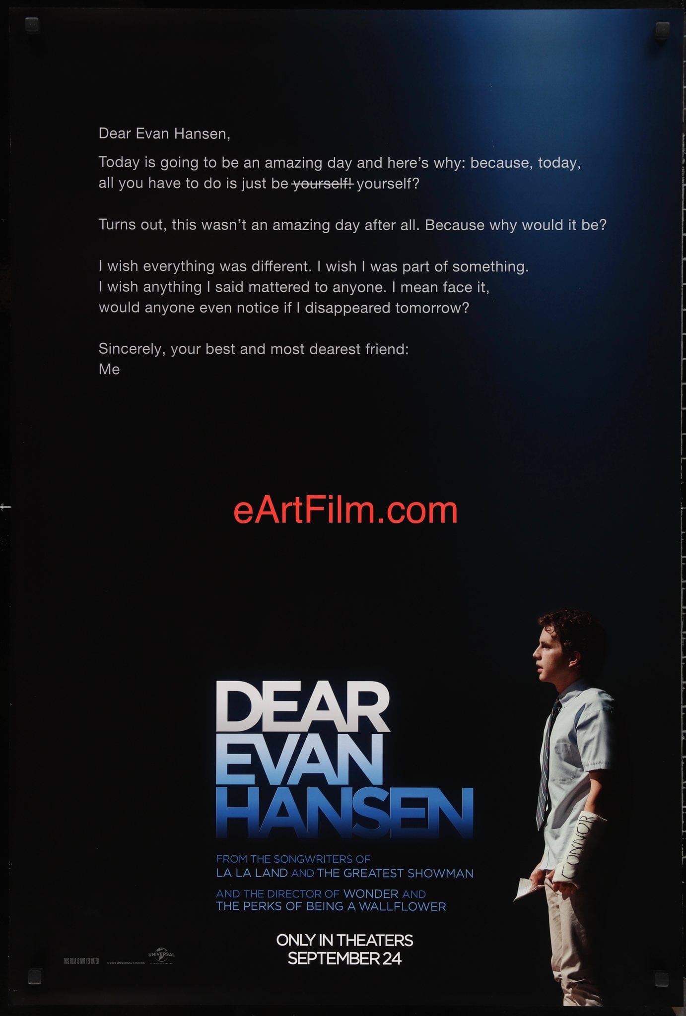 eArtFilm.com Original Movie Poster Dear Evan Hansen Movie Poster 27x40 2021