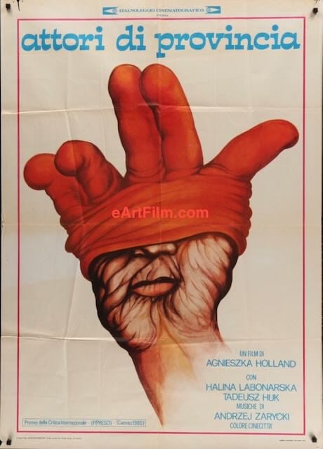 eArtFilm.com Original Movie Poster Provincial Actors-Poland 1979-comedy drama Italian 1 Panel 39x55 Agneiszka Holland