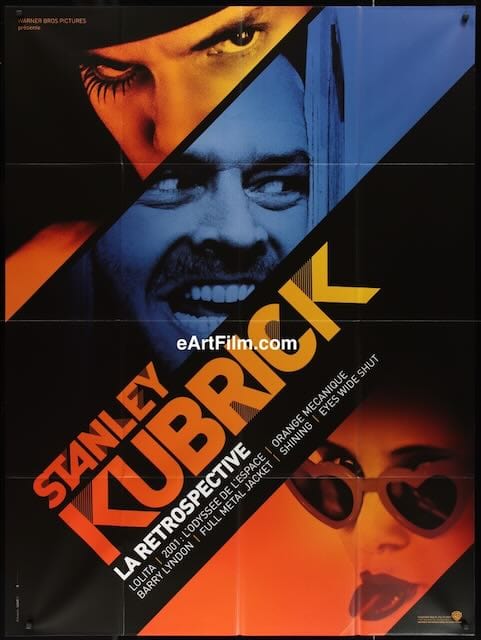 eArtFilm.com Original Movie Poster Stanley Kubrick La Retrospective 2011 French 1 Panel 46x62 Shining-Clockwork Orange