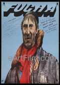 eArtFilm.com Polish (26"x37") Blue Background Fucha-1984-Blue background-26x37-Original Polish Movie Poster