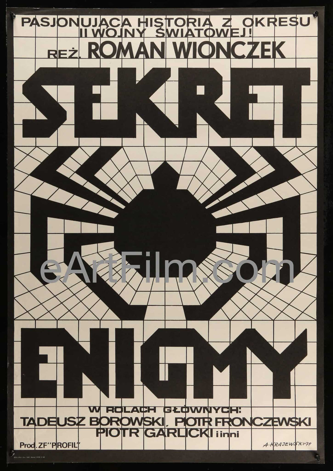 eArtFilm.com Polish (26"x37") Movie Poster Secret of the Enigma-1979 26.25x37.5 Polish Movie Poster