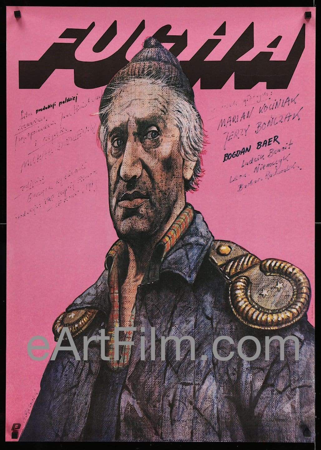 eArtFilm.com Polish (27"x37") Pink Background Fucha-Pink Style-Polish-27x37-Original Polish Movie Poster