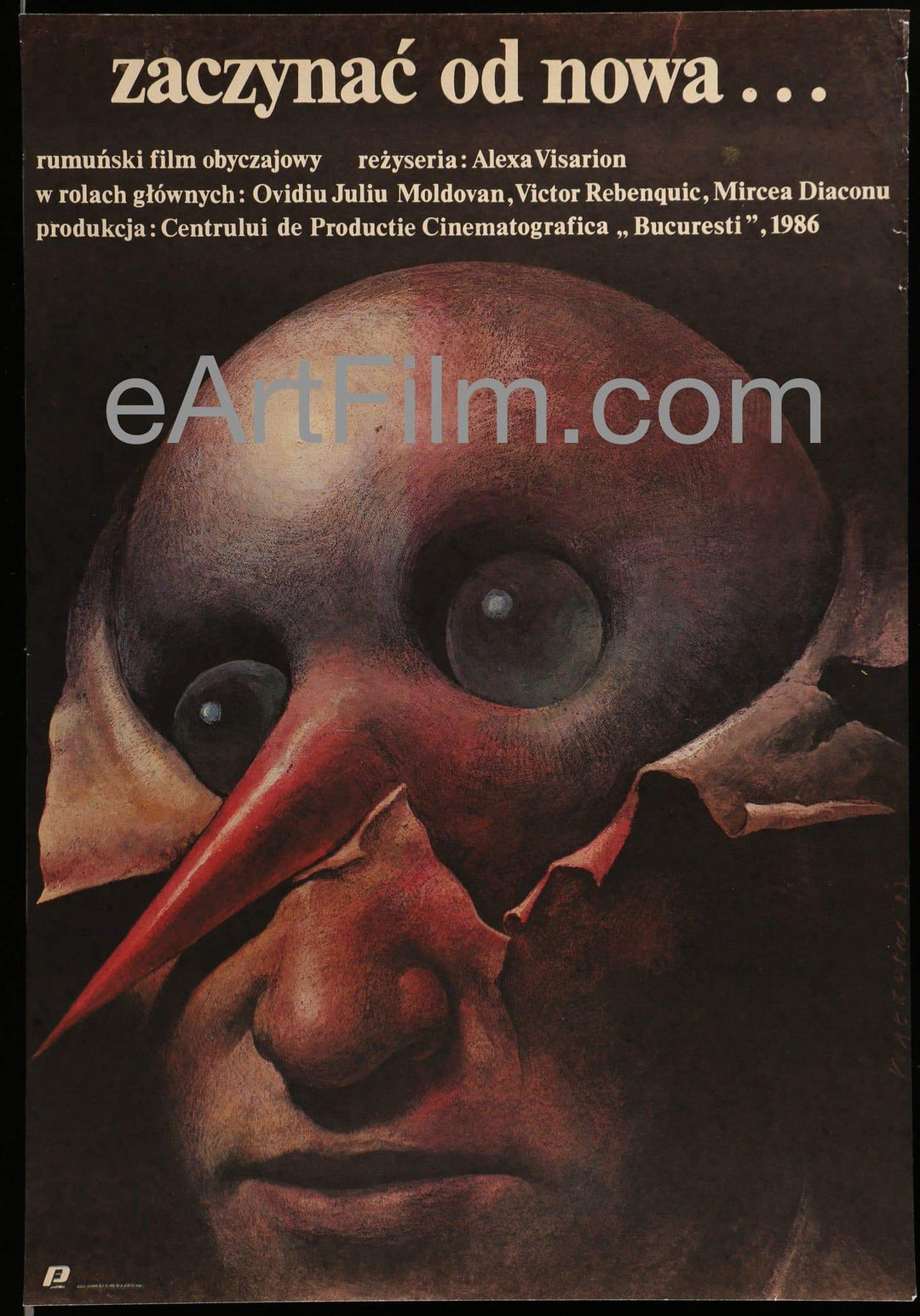 eArtFilm.com Polish Movie Poster (18.5"x26.75")-Original-Vintage-Movie-Poster Starting Over 1987 18.5x26.75 Movie Poster Poland