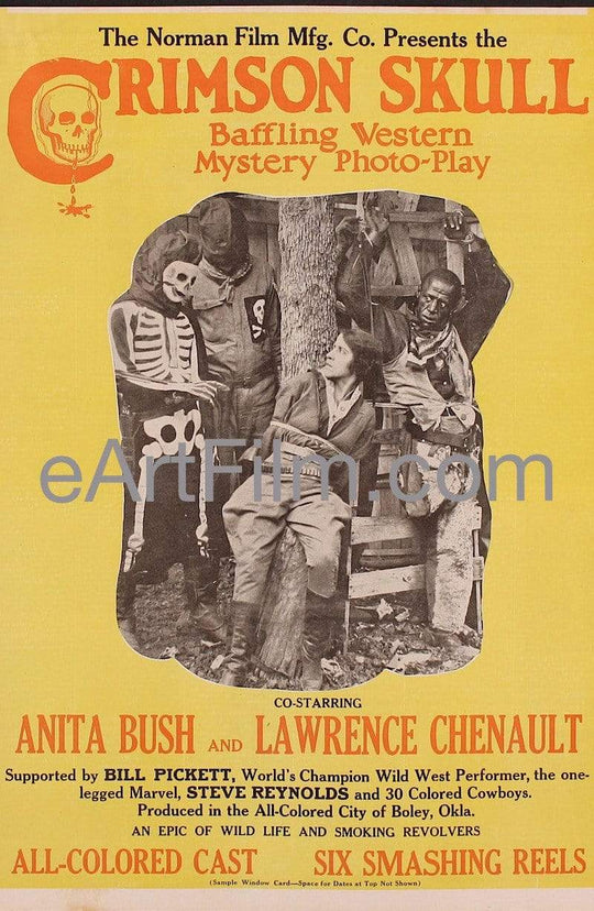eArtFilm.com Pressbook (14"x18.5") Crimson Skull-1921-Pressbook-14x18-Anita Bush-Lawrence Chenault-Bill Pickett