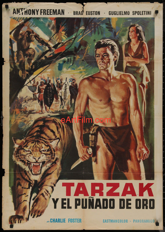 eArtFilm.com South America 27.75"x39.25" For A Handful Of Gold aka Per Una Manciata D'Oro 27x39 1965 Tarzak adventure