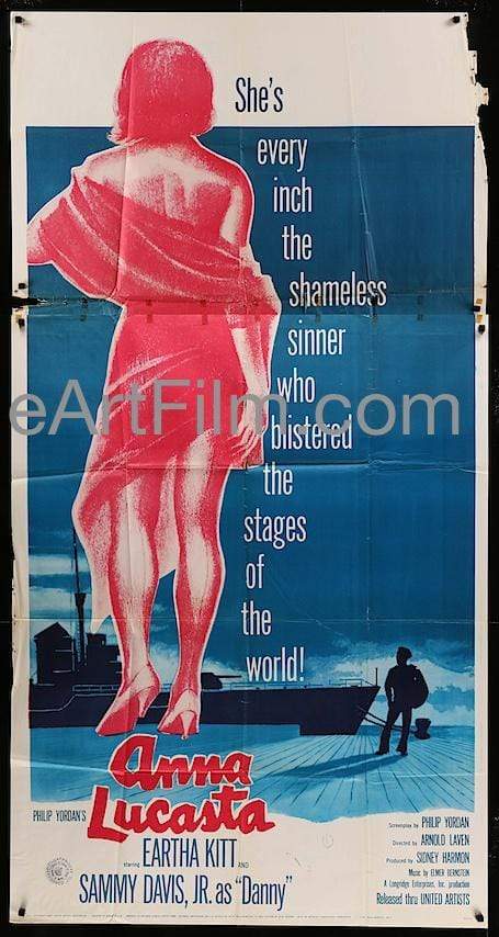 eArtFilm.com U.S 3 Sheet (41"x81") Anna Lucasta-Eartha Kitt-Sammy Davis Jr-Rex Ingram-1959-47x81-3 Sheet