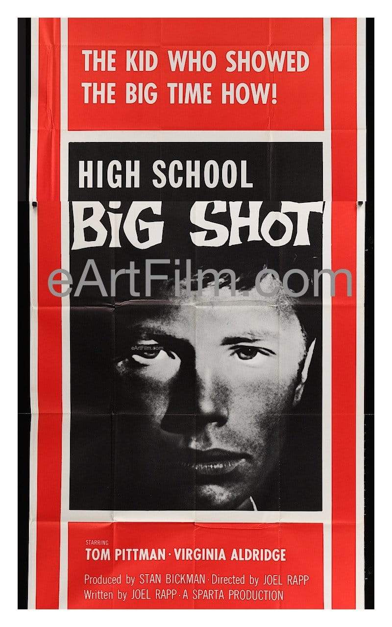 eArtFilm.com U.S 3-Sheet (41"x81") in 2 sections High School Big Shot 1959 41"x81" Original U.S 3 Sheet Movie Poster