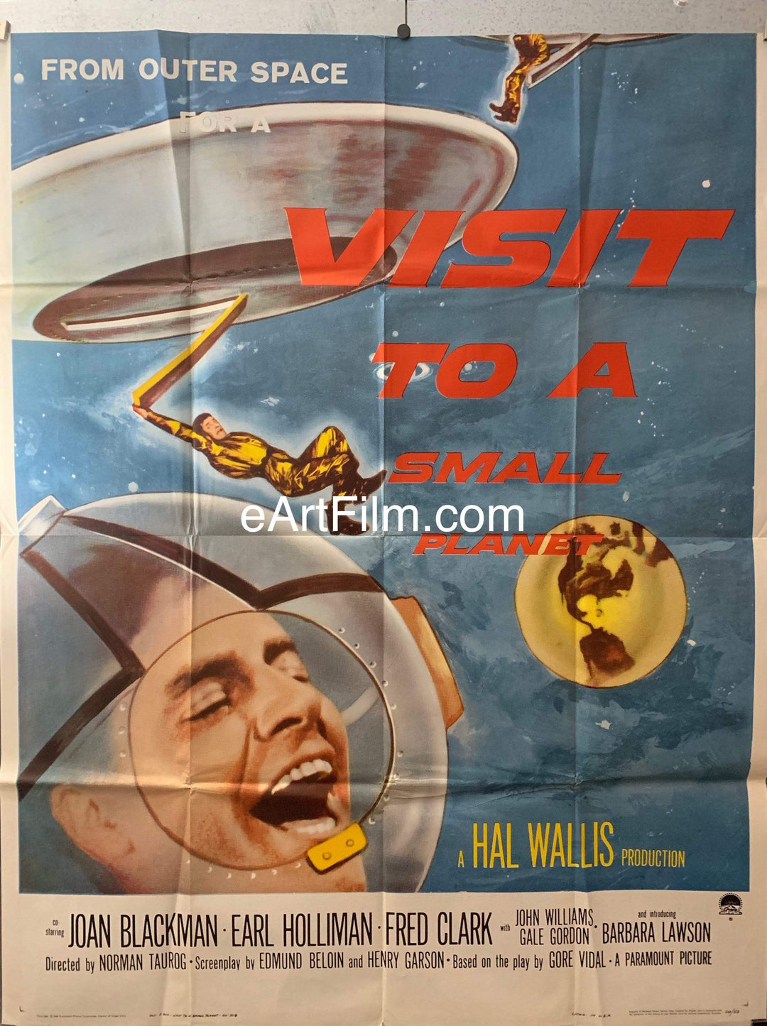eArtFilm.com U.S 3 Sheet (41"x81") Visit To A Small Planet vintage movie poster 1960 41x81 Jerry Lewis comedy