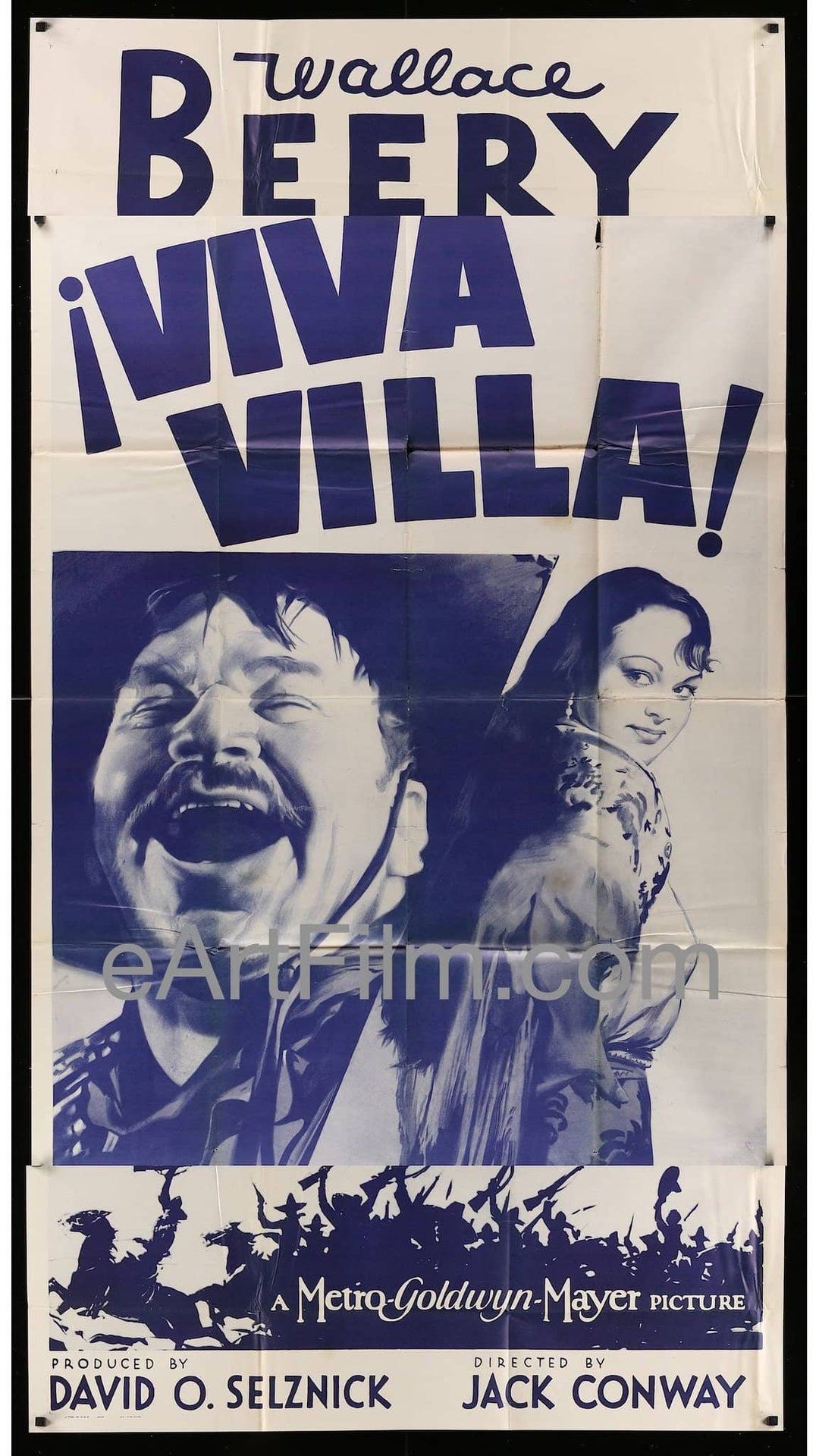 eArtFilm.com U.S 3 Sheet (41"x81") Viva Villa R49-1934 41x81 Original 3 Sheet Wallace Beery-Fay Wray
