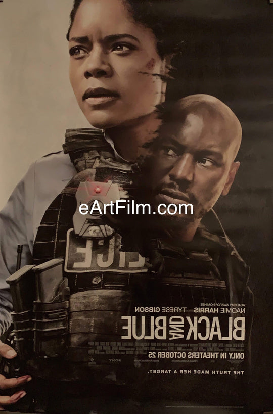 eArtFilm.com U.S Advance One Sheet (27"x40") Double Sided Black And Blue original movie poster 2019 27x40 Naomie Harris Tyrese Gibson