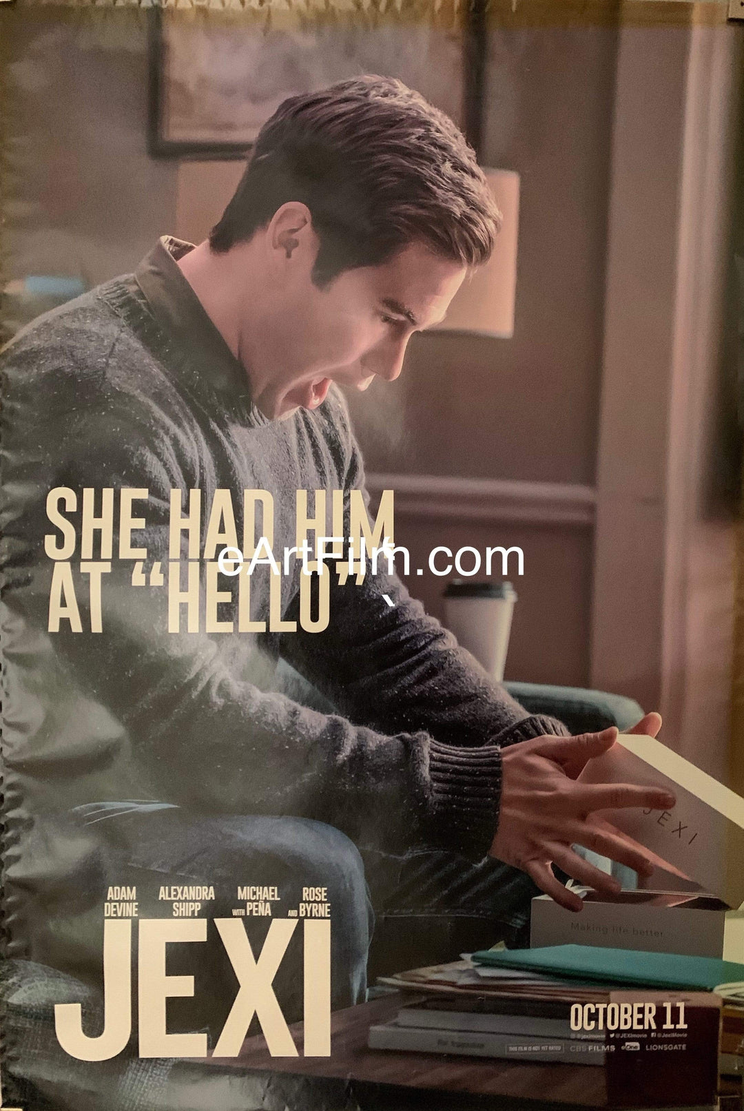eArtFilm.com U.S Advance One Sheet (27"x40") Double Sided Jexi original movie poster 2019 27x40 DS Adam Devine-Michael Pena-Rose Byrne