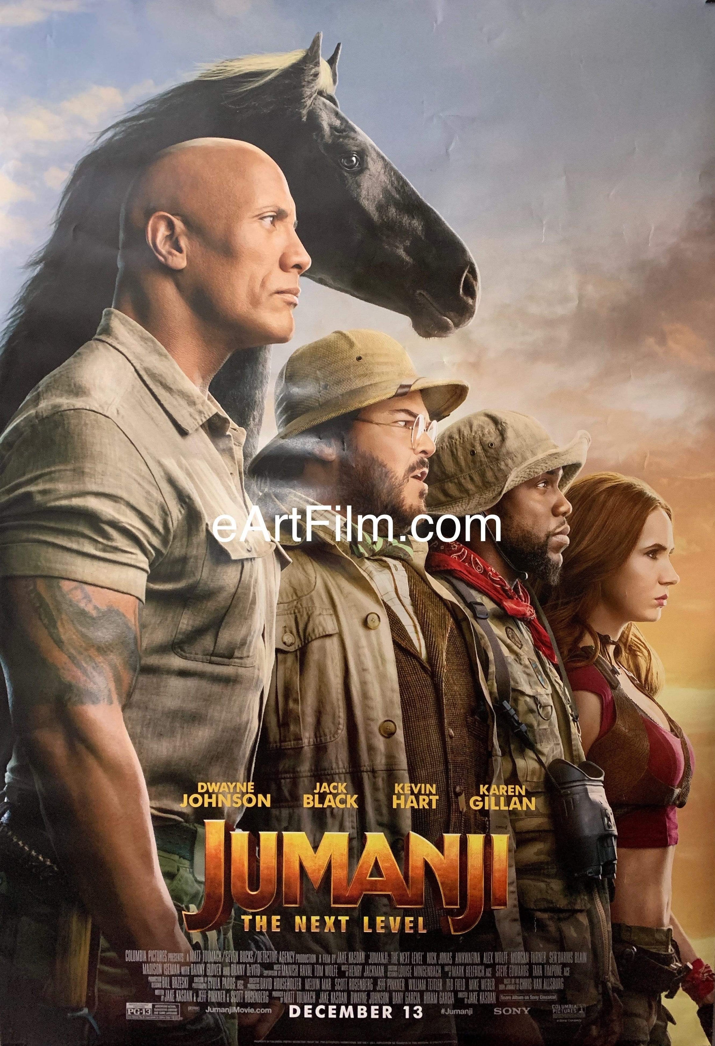 eArtFilm.com U.S Advance One Sheet (27"x40") Double Sided Jumanji The Next Level 2019 27x40 DS unfolded Dwayne Johnson Jack Black