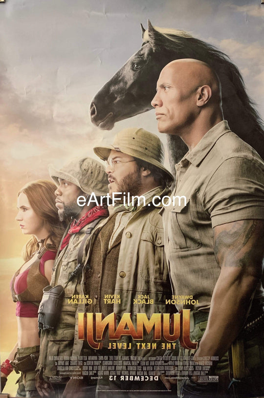 eArtFilm.com U.S Advance One Sheet (27"x40") Double Sided Jumanji The Next Level 2019 27x40 DS unfolded Dwayne Johnson Jack Black