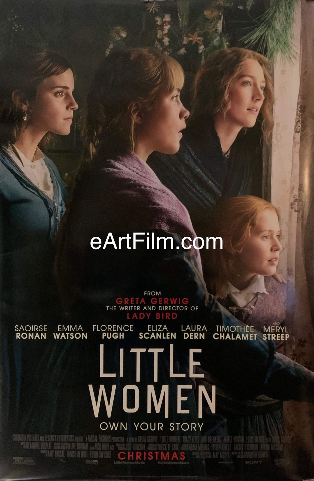 eArtFilm.com U.S Advance One Sheet (27"x40") Double Sided Little Women 2019 27x40 original movie poster Watson-Ronan-Pugh-Dern-Streep