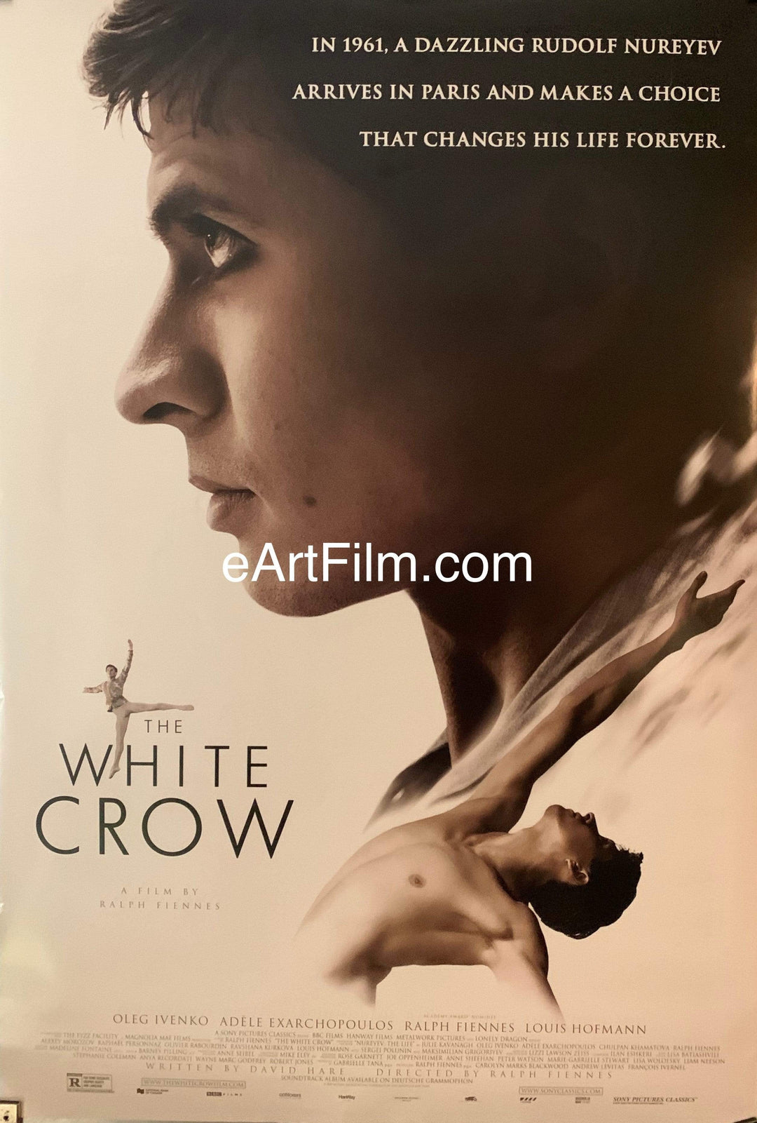 eArtFilm.com U.S Advance One Sheet (27"x40") White Crow 2018 27x40 DS Ralph Fiennes Rudolf Nureyev biographical drama