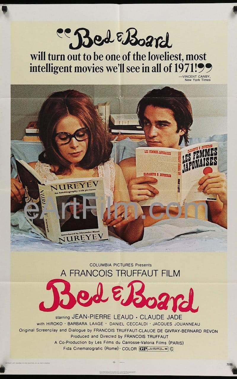 eArtFilm.com U.S Advance One Sheet (27"x41") Bed & Board 1970 27x41 Original U.S Release One Sheet