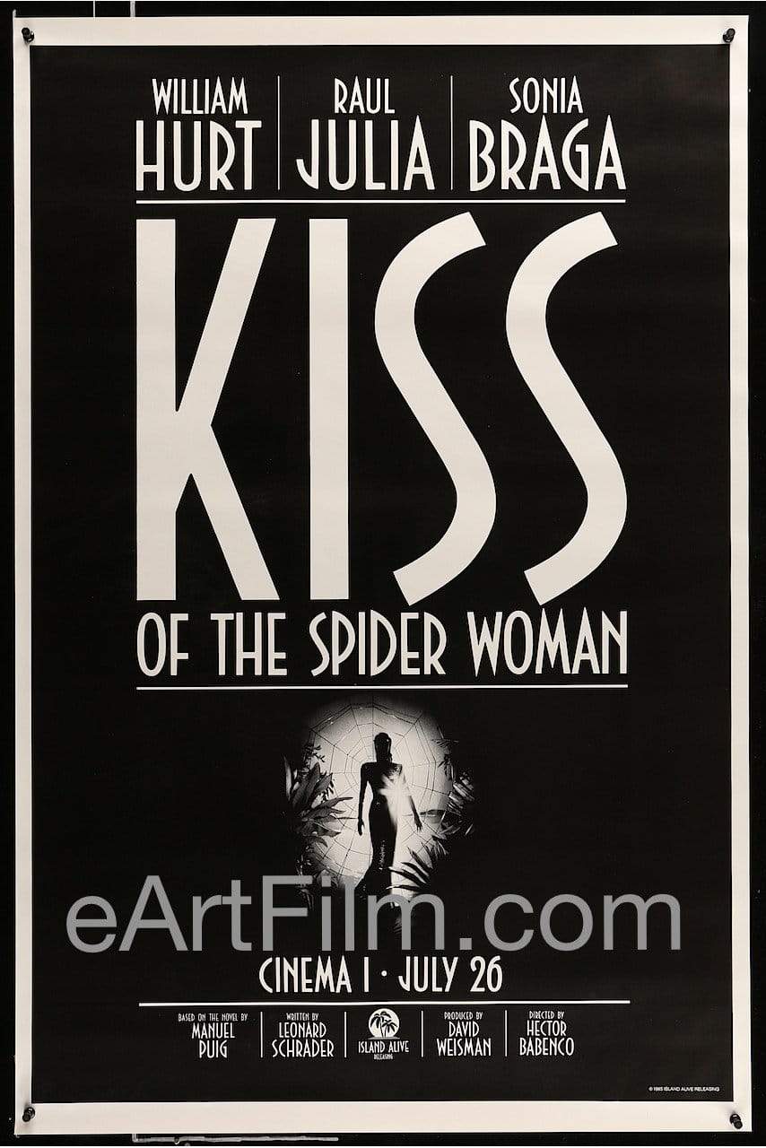 eArtFilm.com U.S Advance One Sheet (27"x41") Kiss Of The Spider Woman-1985-27x41-William Hurt-Sonia Braga-Raul Julia