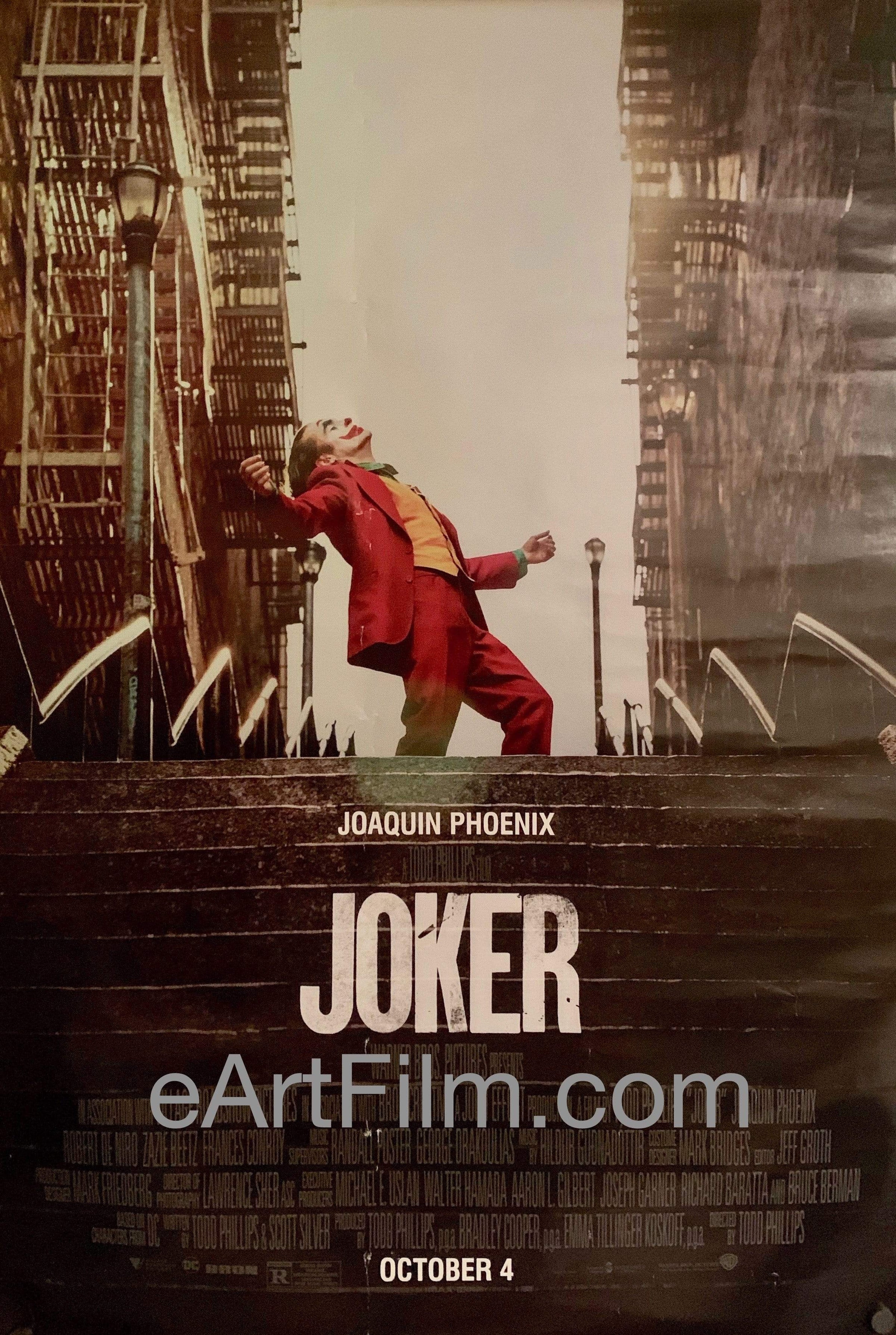 eArtFilm.com U.S Advance Poster (27"x40") Joker 2019 27x40 double sided Joaquin Phoenix Robert De Niro