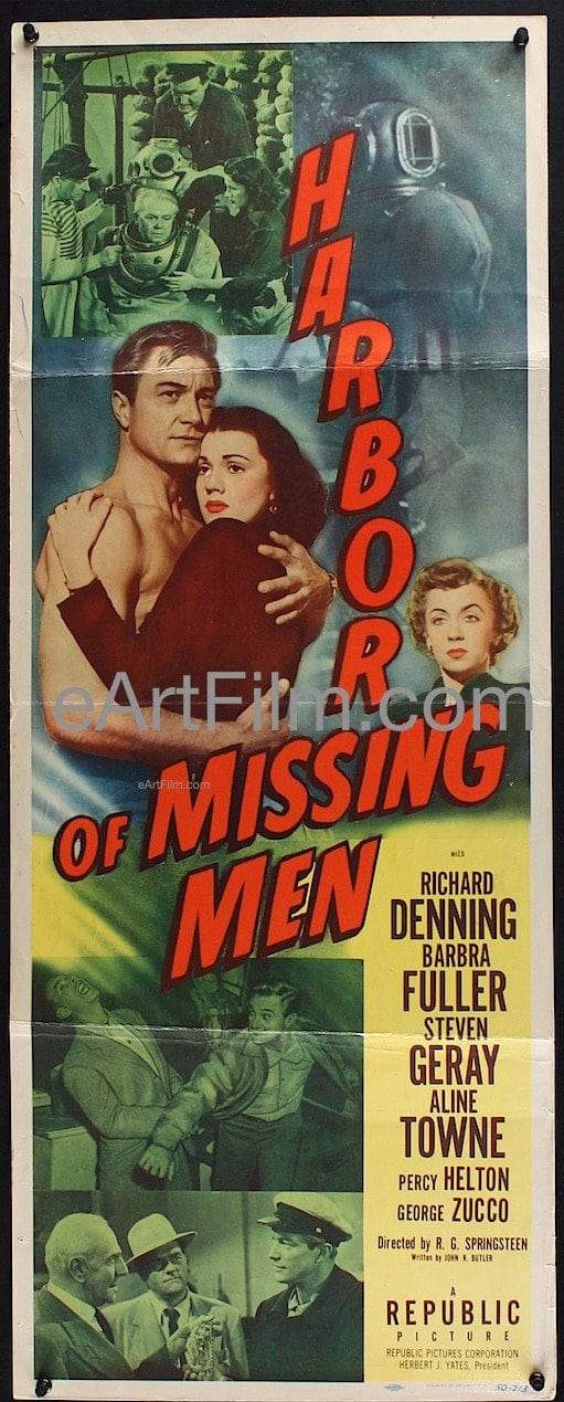 eArtFilm.com U.S Insert (14"x36") Harbor Of Missing Men 1945 14x36 Original U.S Insert Movie Poster