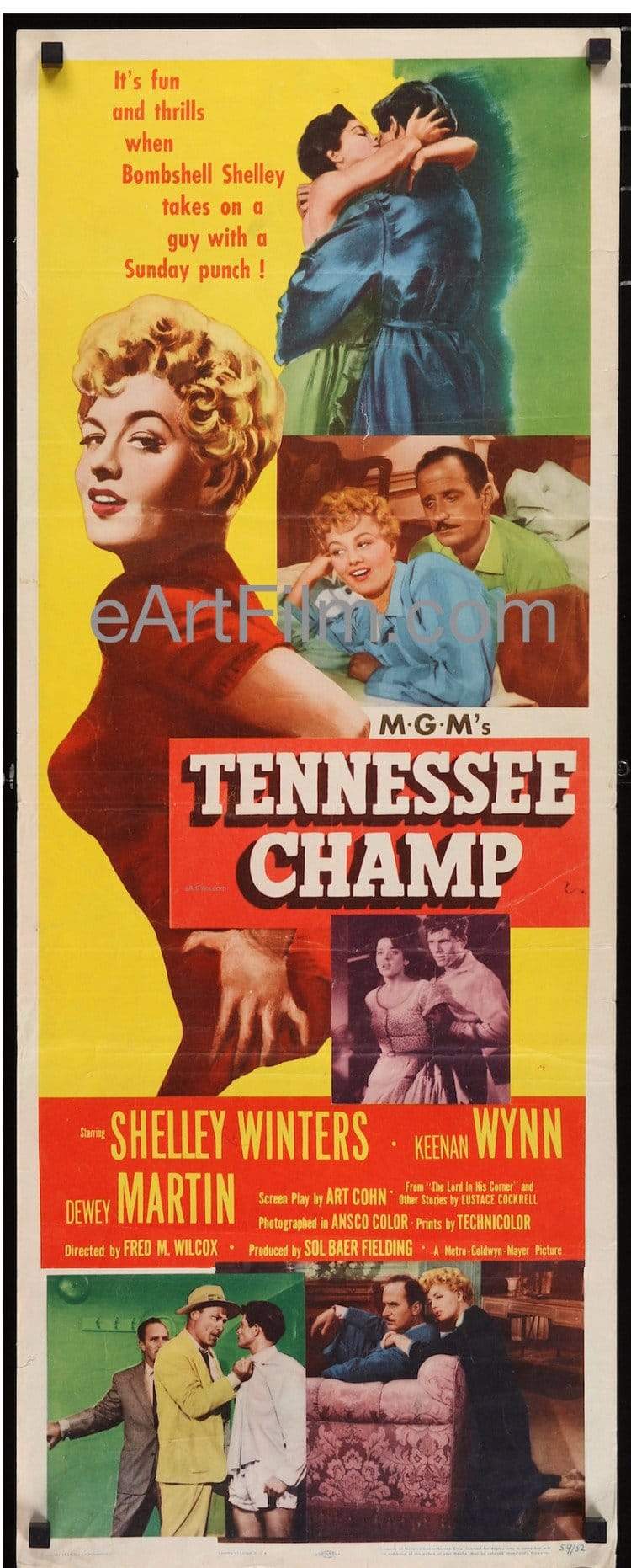 eArtFilm.com U.S Insert (14"x36") Tennessee Champ, The 1954 14x36 Insert Poster United States
