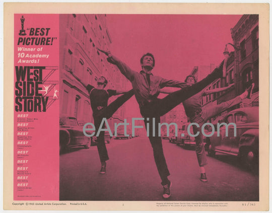 eArtFilm.com U.S Lobby Card (11"x14") West Side Story Iconic Original Lobby Card #3 R62 11x14 Natalie Wood