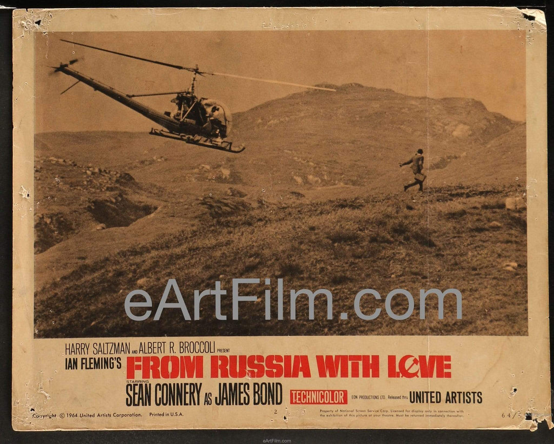 eArtFilm.com U.S Lobby Cards (11"x14") From Russia With Love-1964-11x14-Original Lobby Card-Sean Connery-James Bond 007