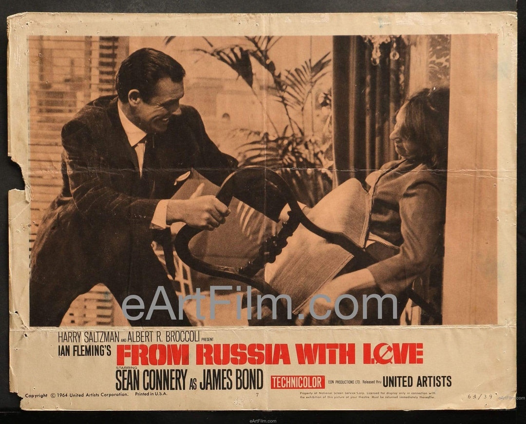 eArtFilm.com U.S Lobby Cards (11"x14") From Russia With Love-1964-Lobby Card-11x14-Sean Connery-James Bond 007