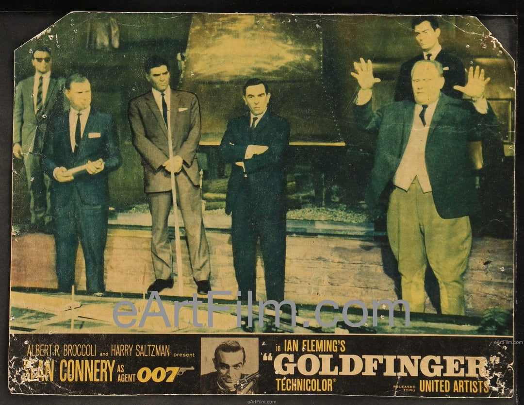eArtFilm.com U.S Lobby Cards (11"x14") Goldfinger-1964-11x14-Original Lobby Card-Sean Connery-James Bond 007