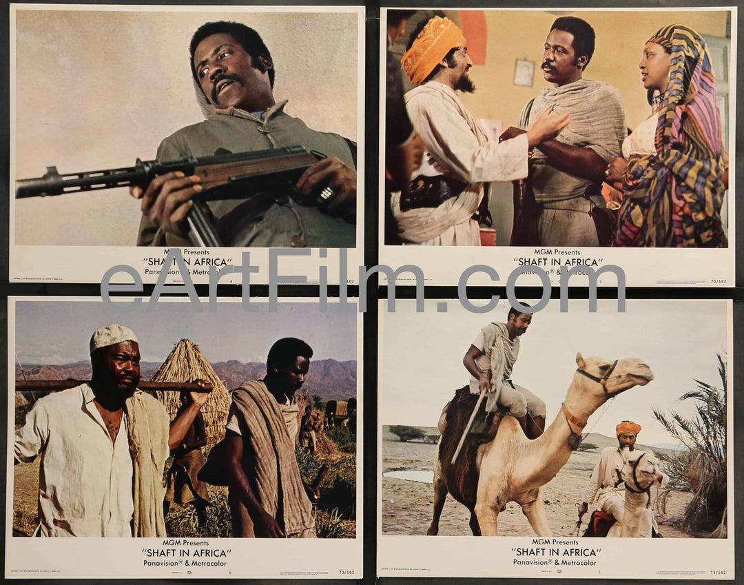 eArtFilm.com U.S Lobby Cards (11"x14") Shaft In Africa-Richard Roundtree-blaxploitation classic-5-11x14 Lobby Cards-1973