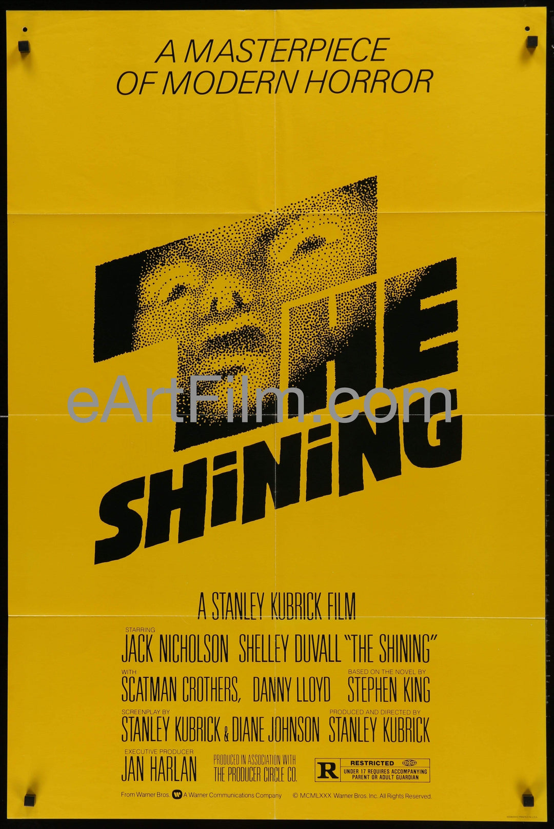 eArtFilm.com U.S One Sheet (27"x40.5") Shining, The-Stanley Kubrick-Jack Nicholson-Shelly Duvall-Stephen King-1980-Horror