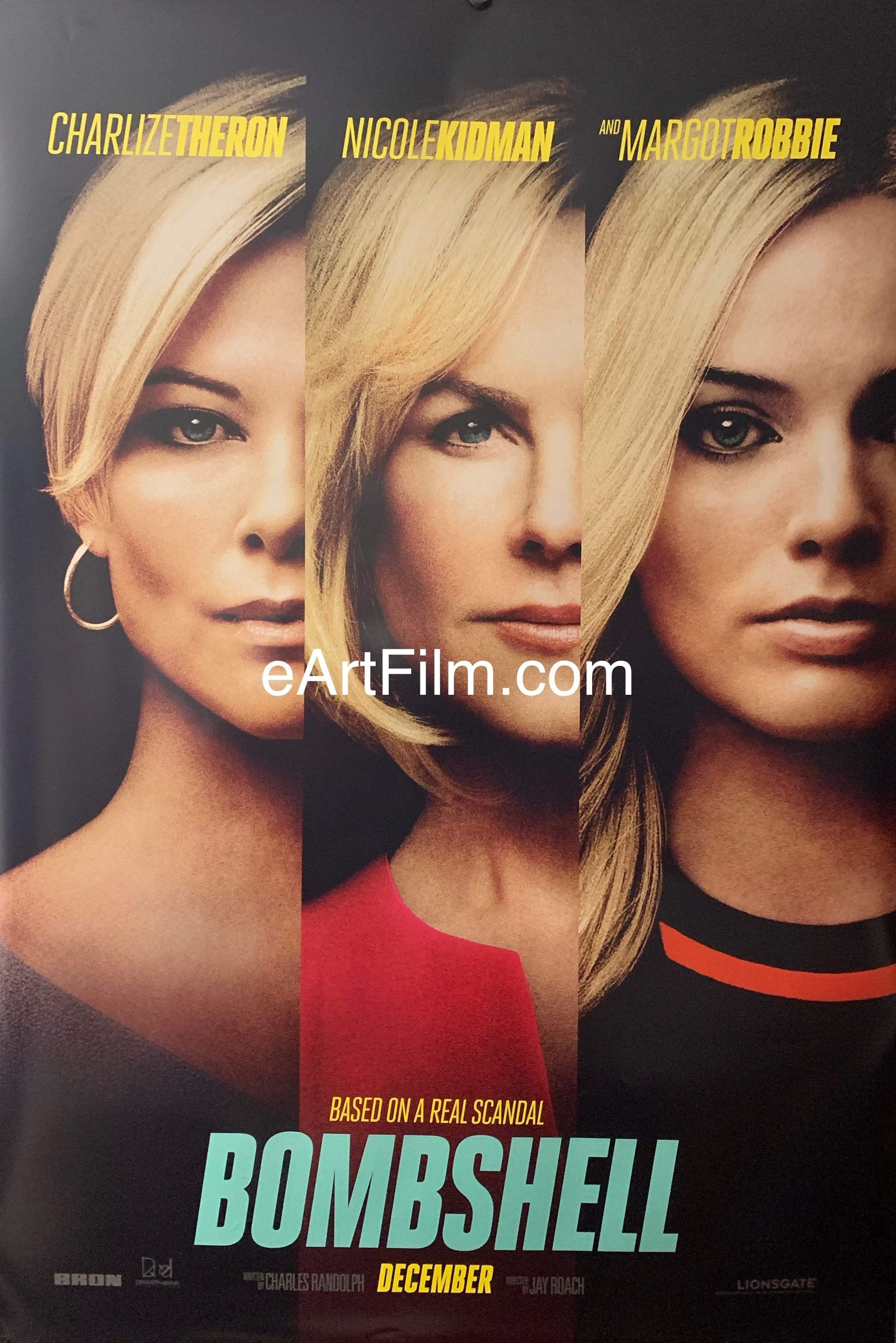 eArtFilm.com U.S One Sheet (27"x40") Advance Bombshell 2019 27x40 Charlize Theron Nicole Kidman Margot Robbie