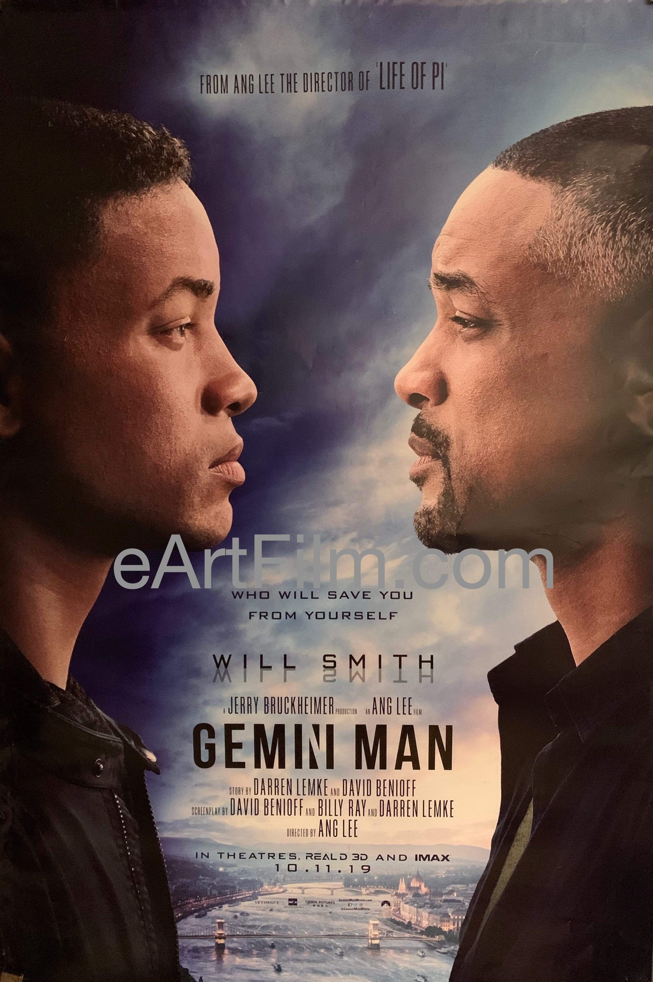 Gemini Man 2019 27x40 DS Ang Lee Will Smith Sci Fi action thriller