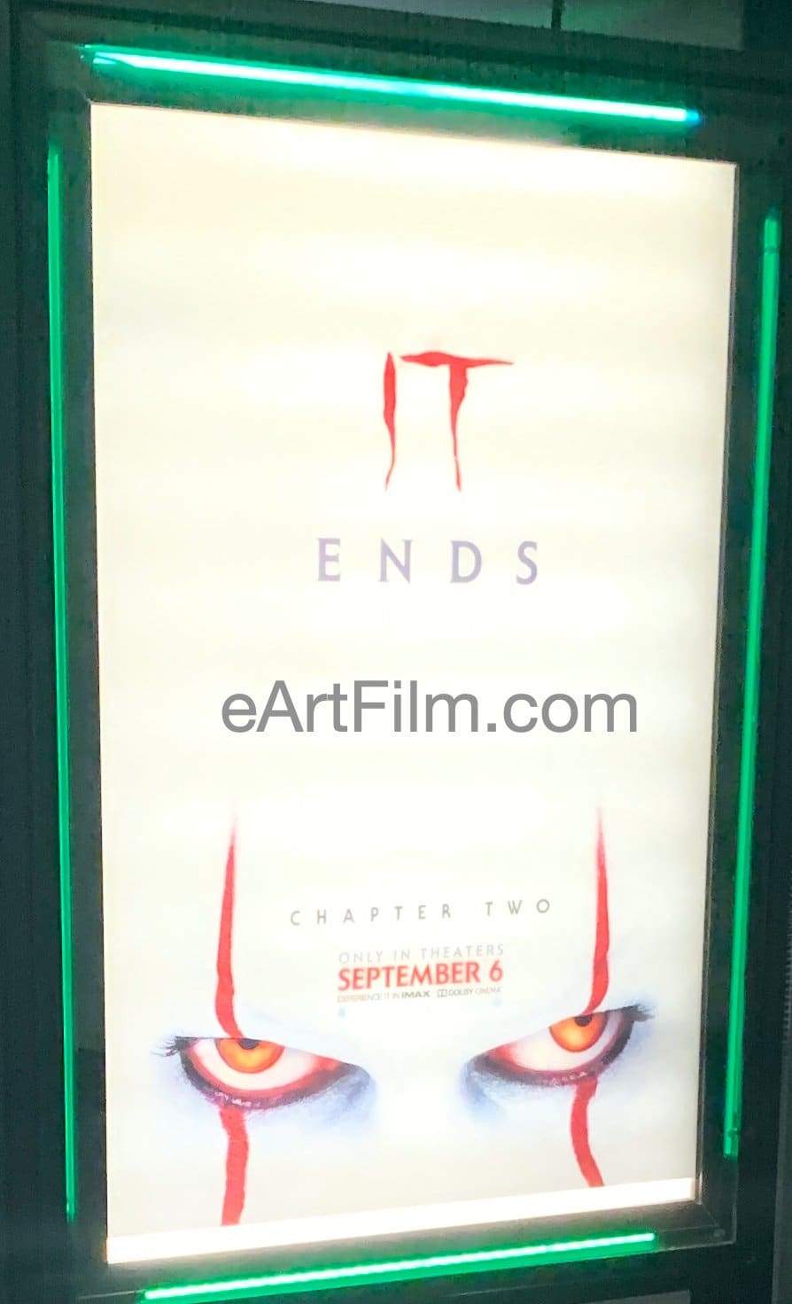 eArtFilm.com U.S One Sheet (27"x40") Advance It Chapter Two original movie poster advance double sided 2019 48x72 huge!