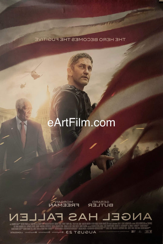 eArtFilm.com U.S One Sheet (27"x40") Double Sided Angel Has Fallen original movie poster 2019 27x40 DS Gerard Butler Morgan Freeman