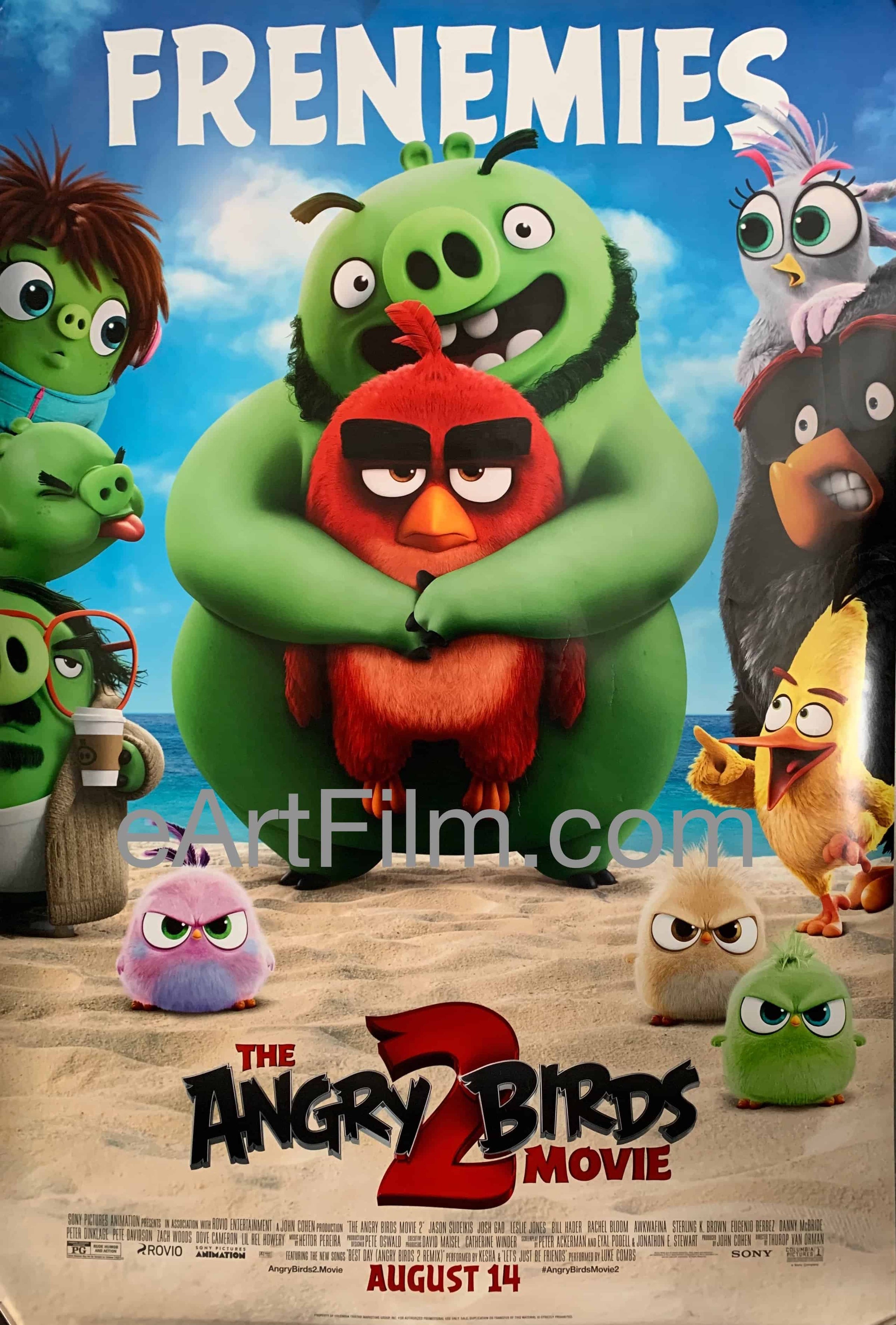 eArtFilm.com U.S One Sheet (27"x40") Double Sided Angry Birds Movie 2 original movie poster 27x40 2019 DS