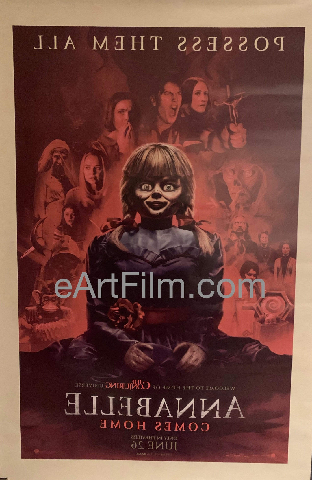 eArtFilm.com U.S One Sheet (27"x40") Double Sided Annabelle Comes Home original movie poster 2019 27x40 DS doll horror