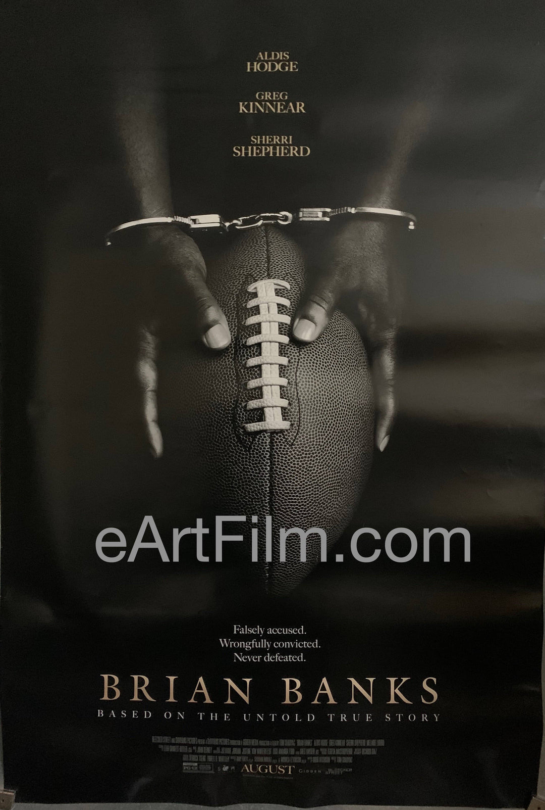 eArtFilm.com U.S One Sheet (27"x40") Double Sided Brian Banks original movie poster 2019 27x40 DS football prison drama