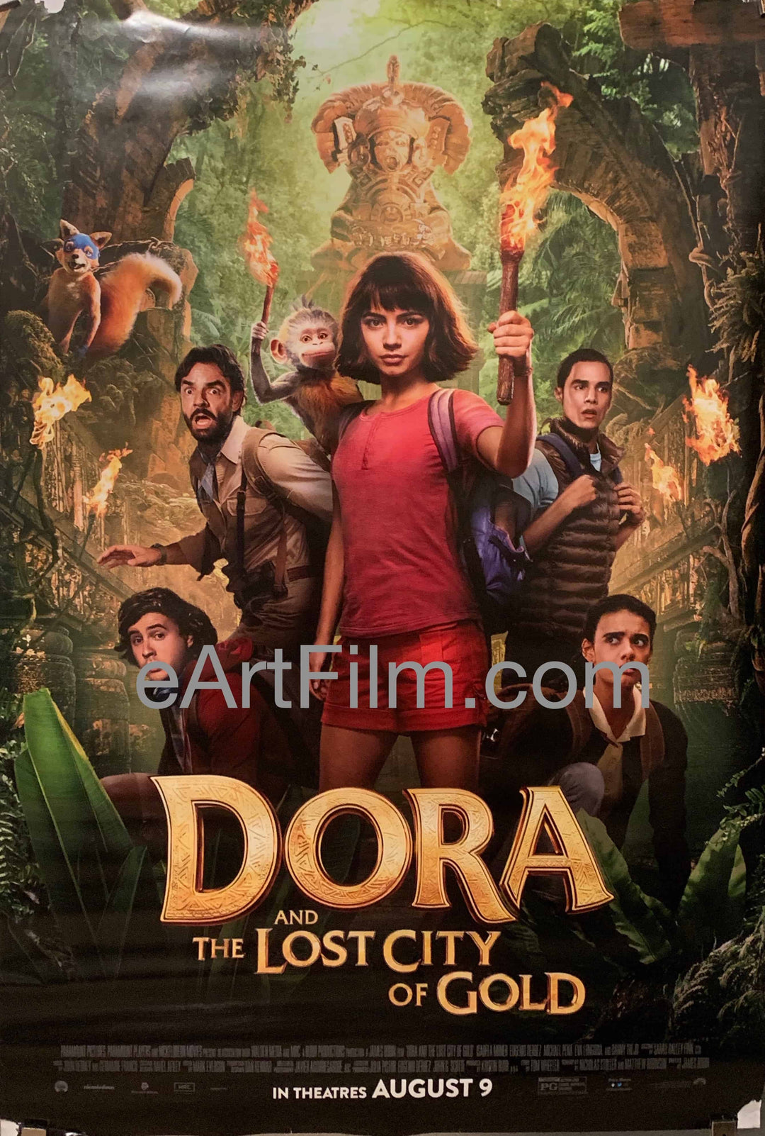 eArtFilm.com U.S One Sheet (27"x40") Double Sided Dora And The Lost City Of Gold 2019 27x40 DS family mystery adventure