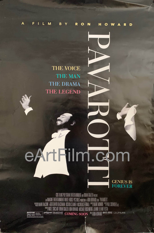 eArtFilm.com U.S One Sheet (27"x40") Double Sided Pavarotti original movie poster 2019 27x40 Ron Howard documentary