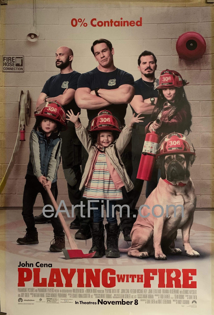 Playing With Fire 2019 27x40 DS John Cena rescue comedy eArtFilm