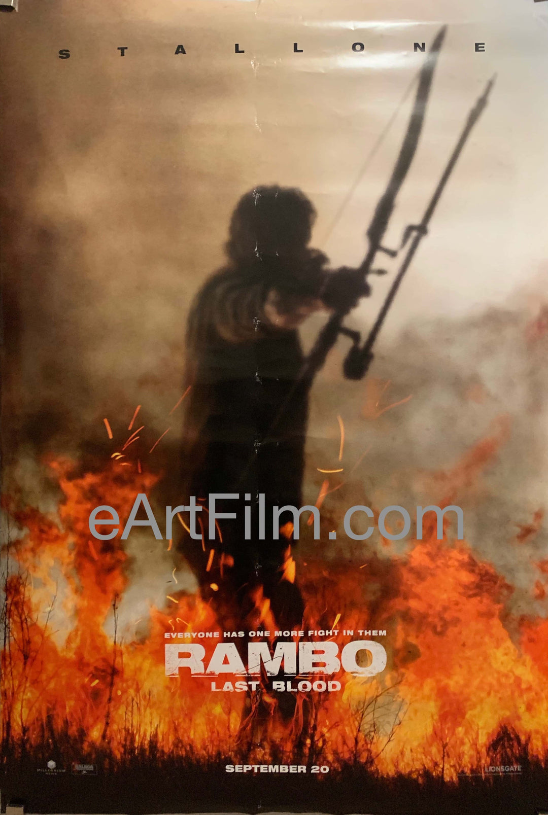 eArtFilm.com U.S One Sheet (27"x40") Double Sided Rambo Last Blood original movie poster 2019 27x40 DS