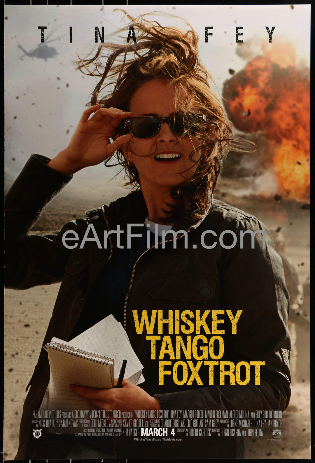 eArtFilm.com U.S One Sheet (27"x40") Double Sided Whiskey Tango Foxtrot-Tina Fay-Billy Bob Thornton-Martin Freeman-Margot Robbie-27x41
