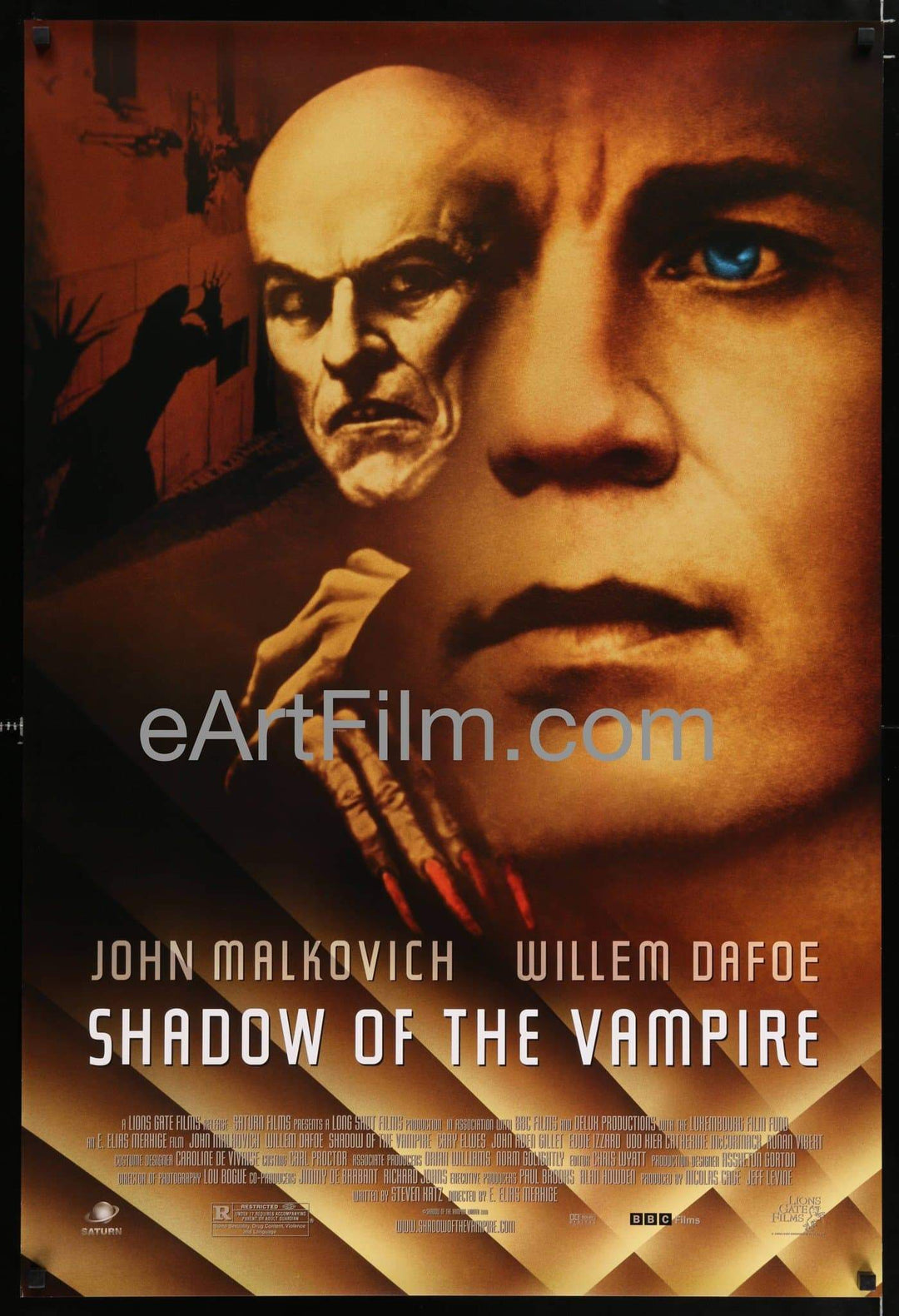 eArtFilm.com U.S One Sheet (27"x40") Shadow Of The Vampire 2000 27x40 Unfolded Theatrical Release One Sheet