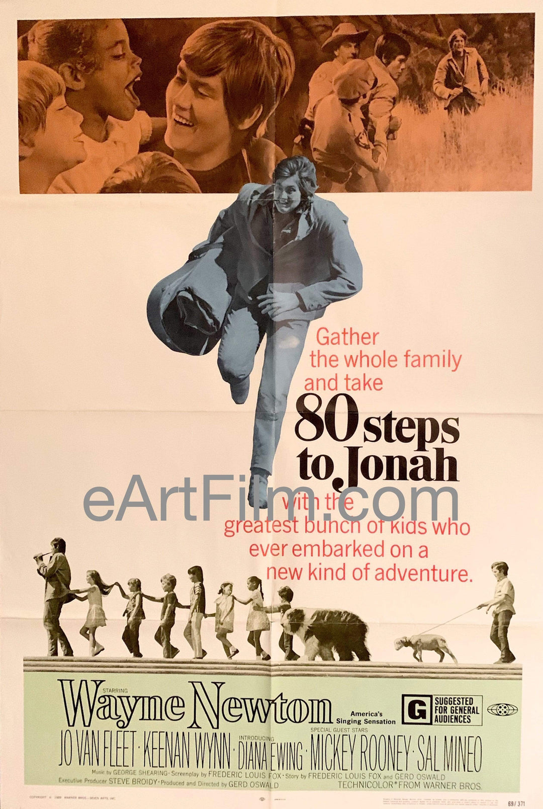 eArtFilm.com U.S One Sheet (27"x41") 80 Steps To Jonah 1969 27x41 Original U.S One Sheet