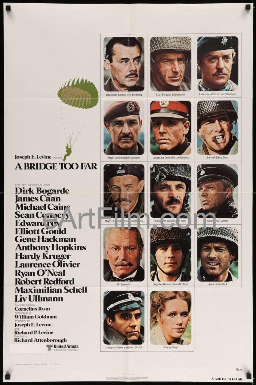 eArtFilm.com U.S One Sheet (27"x41") A Bridge Too Far 1971 27x41 Original Vintage Movie Poster All Star Cast WW2