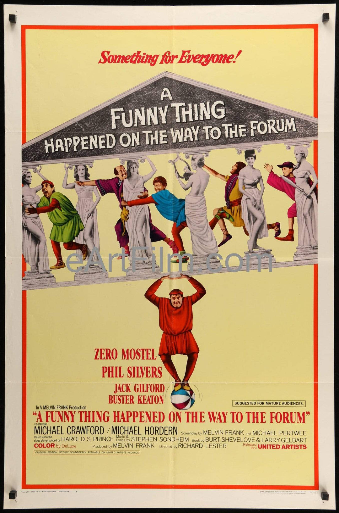eArtFilm.com U.S One Sheet (27"x41") A Funny Thing Happened On The Way To The Forum-Buster Keaton-1966-27x41