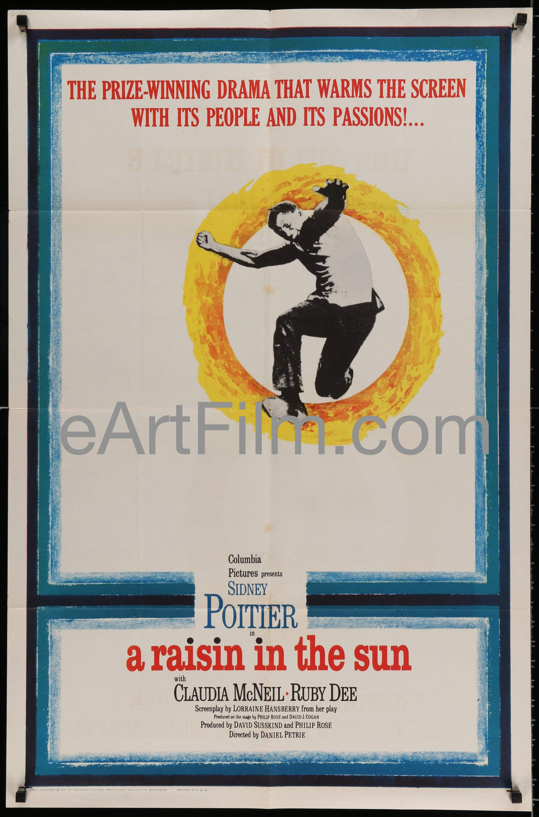 A Raisin In The Sun-Sidney Poitier-Ruby Dee-Louis Gossett-1961-27x41 _related_bob-balaban, _related_buck-henry, _related_eartfilm-merchandise-collections, _related_joan-crawford, ANT, Lorraine Hansberry, Louis Gossett, Ruby Dee, Sidney Poitier, sons and daughters 