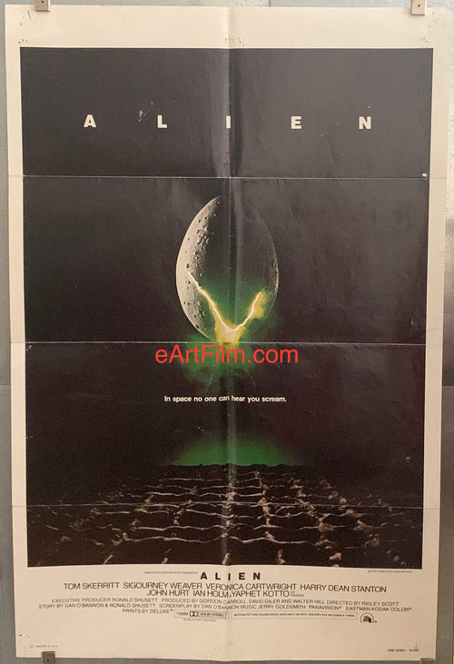eArtFilm.com U.S One Sheet (27"x41") Alien 1979 27x41 Ridley Scott's sci-fi outer space monster classic