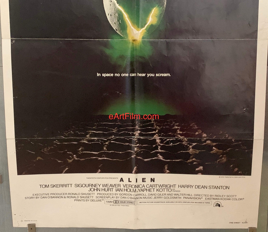 eArtFilm.com U.S One Sheet (27"x41") Alien 1979 27x41 Ridley Scott's sci-fi outer space monster classic