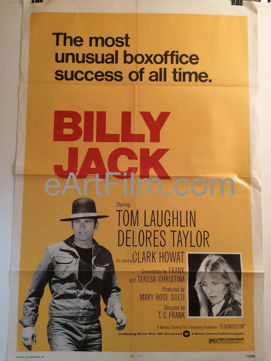 eArtFilm.com U.S One Sheet (27"x41") Billy Jack R1973 27x41 Original Movie Poster Tom Laughlin Delores Taylor